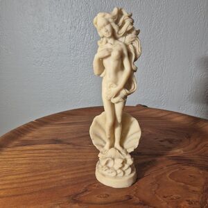 Vintage Birth Of Venus Aphrodite Nude Figurine Statue Italy